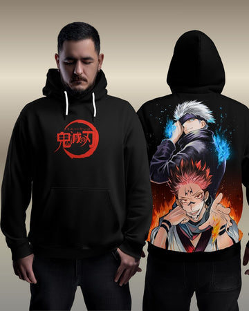 Jujutsu Kaisen Anime Hoodie – Gojo & Sukuna Edition