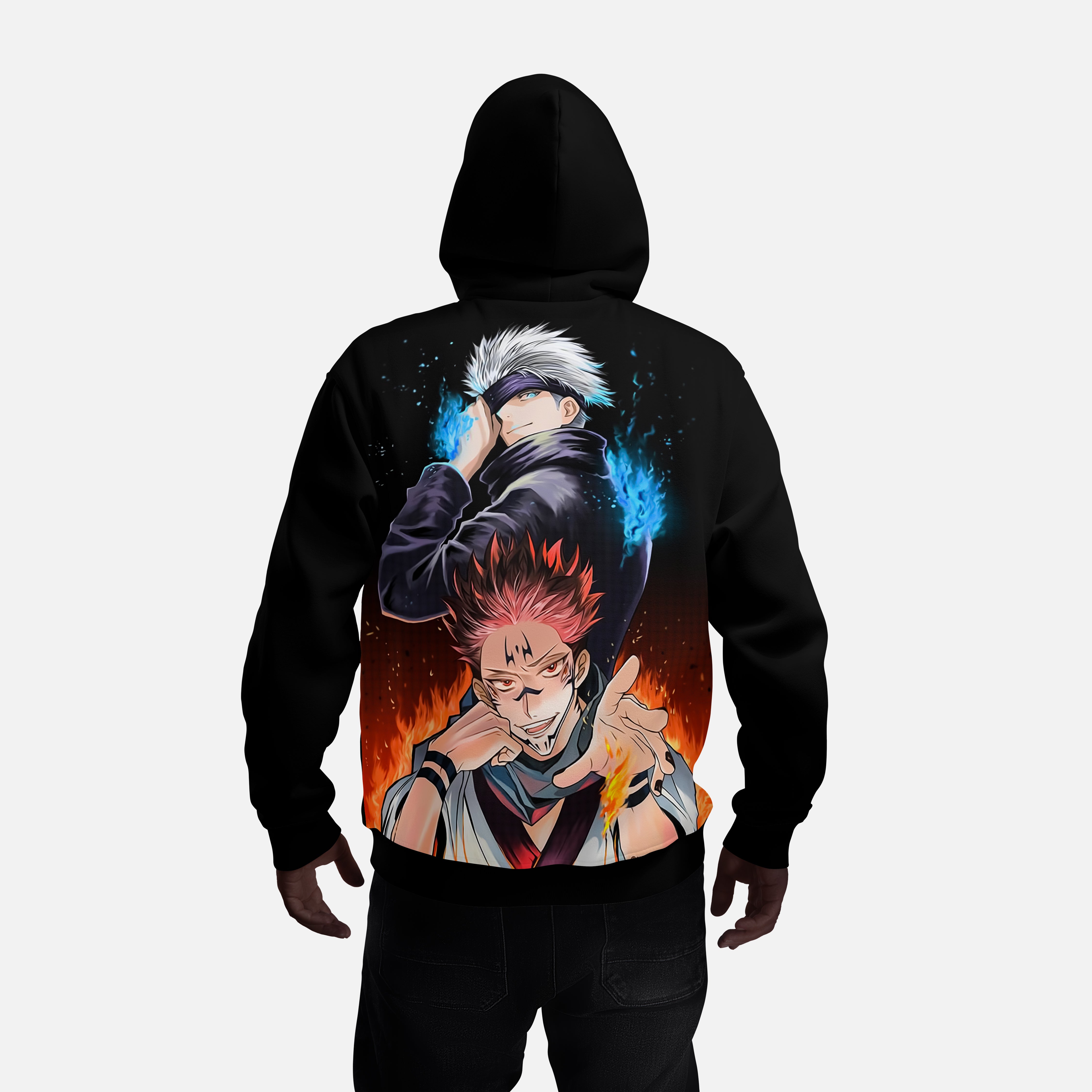 Jujutsu Kaisen Anime Hoodie – Gojo & Sukuna Edition